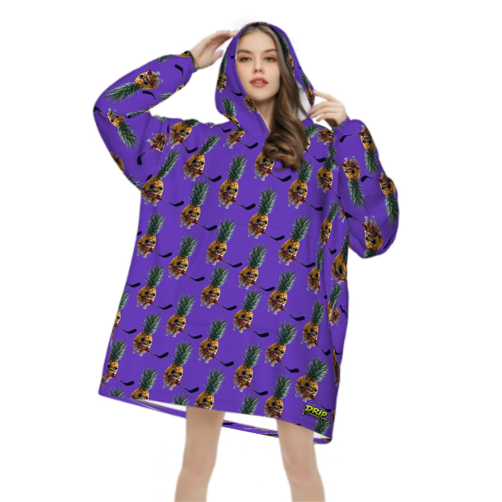 Adult Blanket Sweatshirt - Piney Snipes Purple