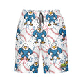 Men/Teen Swim Shorts - Stars and Strikes White