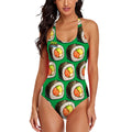 Cross-Back One Piece Swimsuit Women - Sushi
