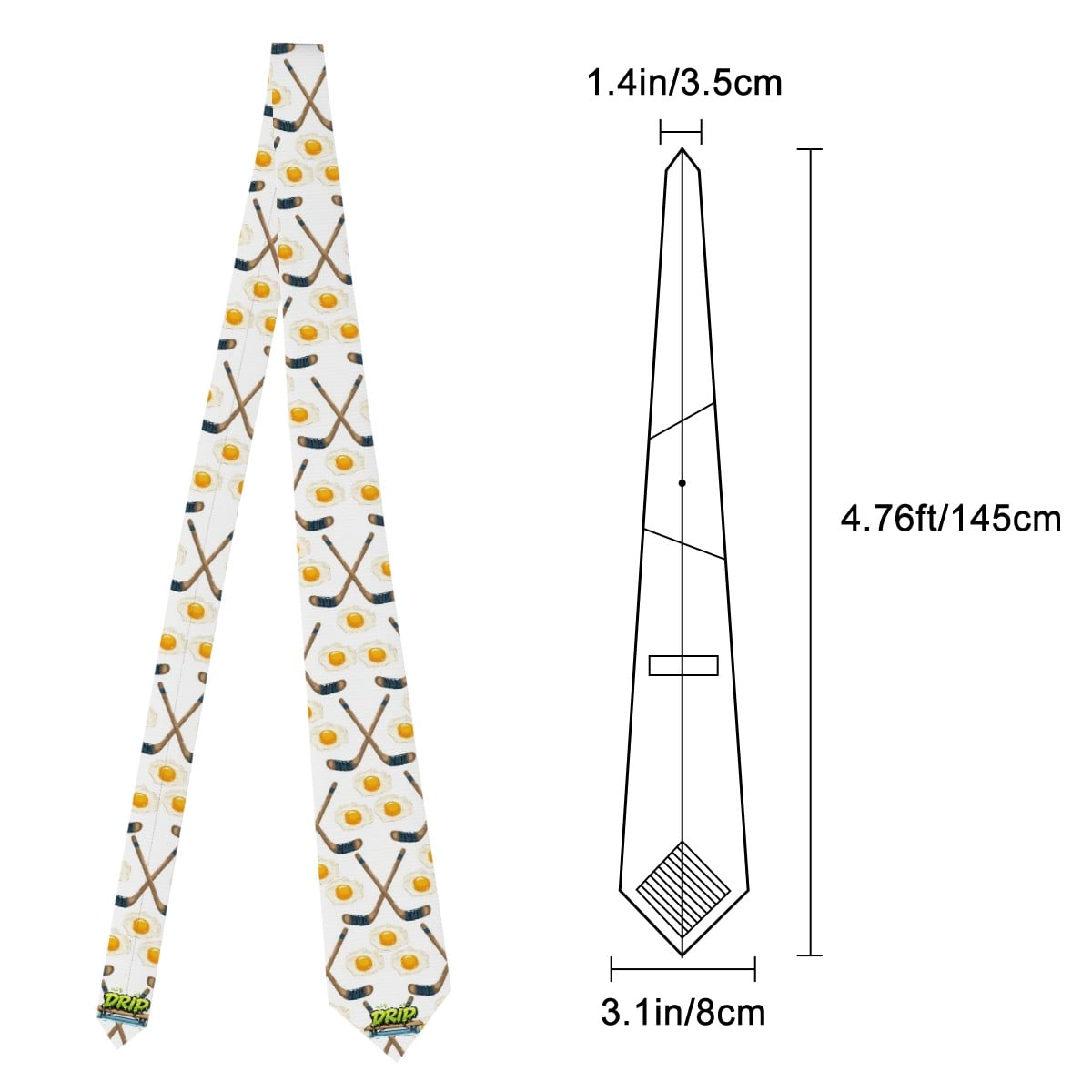 Game Day Tie - Sunnyside Snipes White