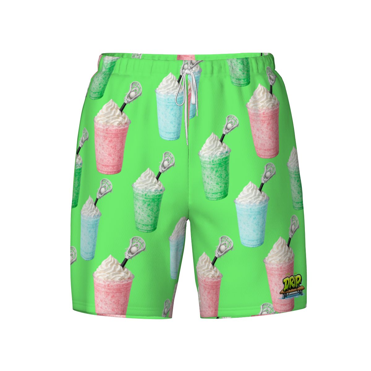 W2W Pro Mesh Hybrid Shorts - Ice Cream Lacrosse Hot Green