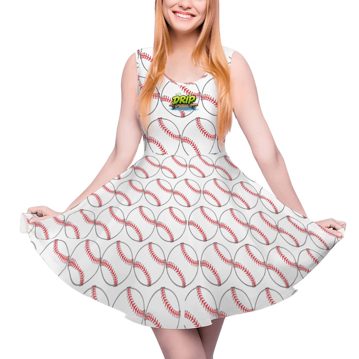 Women's Game Day Dress - Classic Baseball White