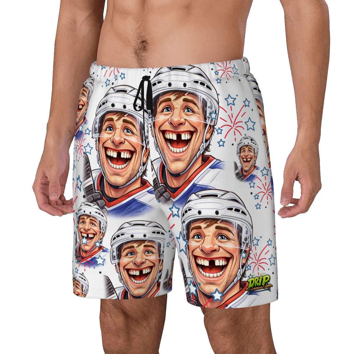 W2W Pro Mesh Hybrid Shorts - Red, White and Tooth