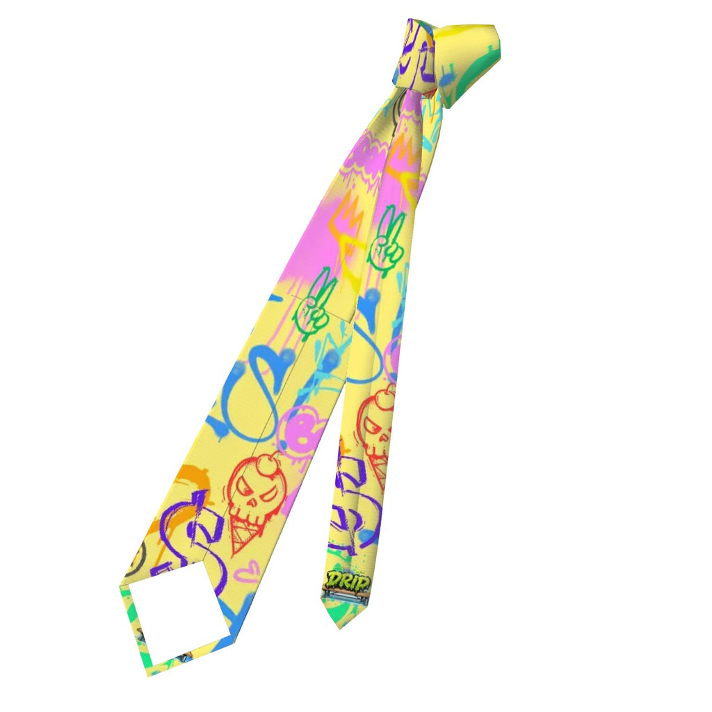 Game Day Tie - Graffiti Yellow