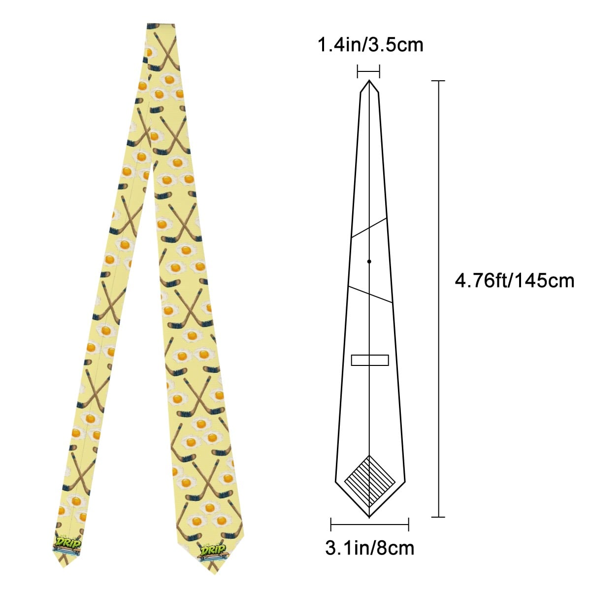 Game Day Ties - Sunnyside Snipes Yellow