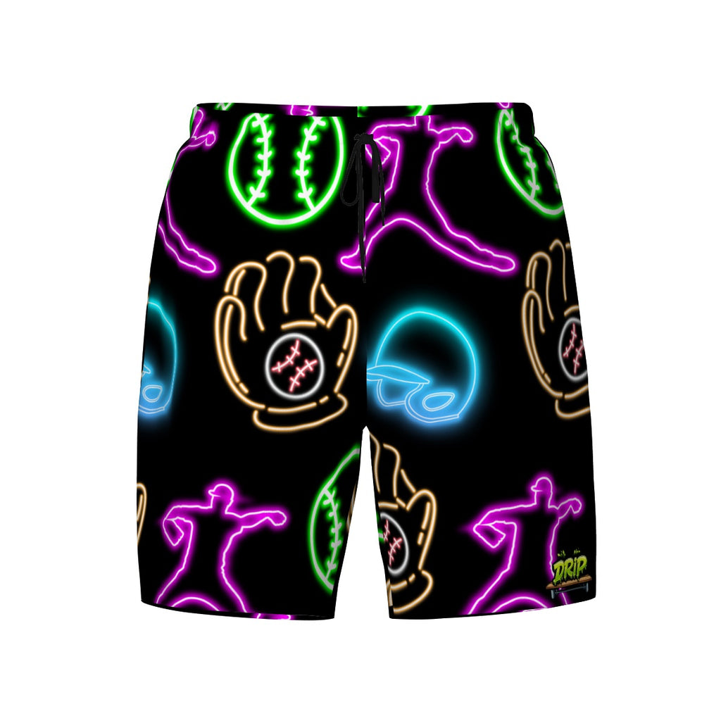 W2W Pro Mesh Hybrid Shorts - Black Neon Lights