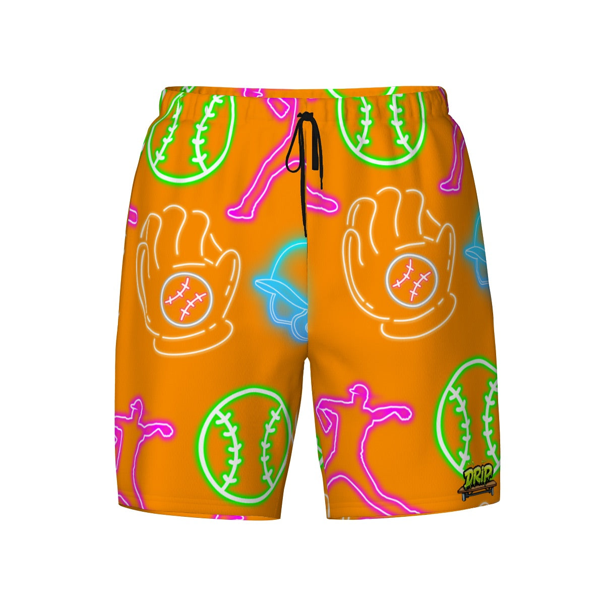 W2W Pro Mesh Hybrid Shorts - Orange Neon Lights