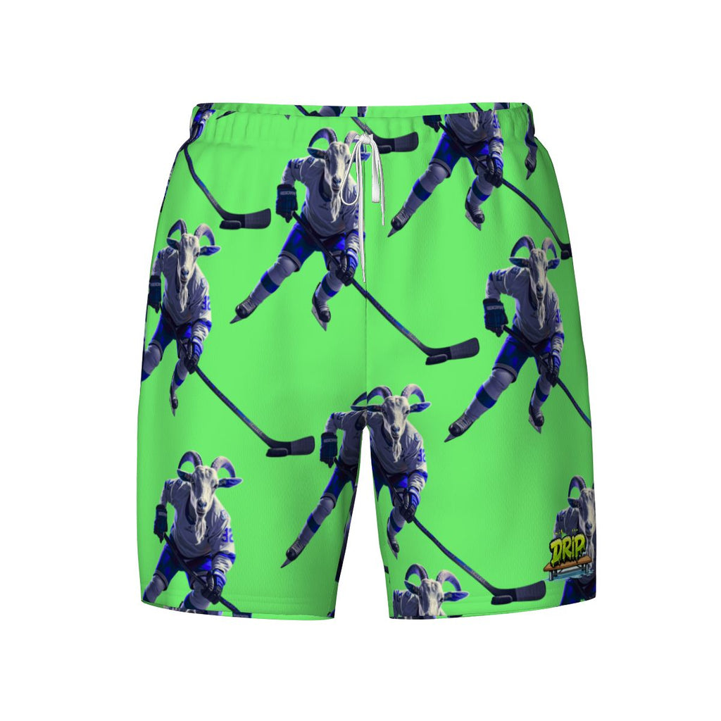 W2W Pro Mesh Hybrid Shorts - The Hockey Goat Hot Green