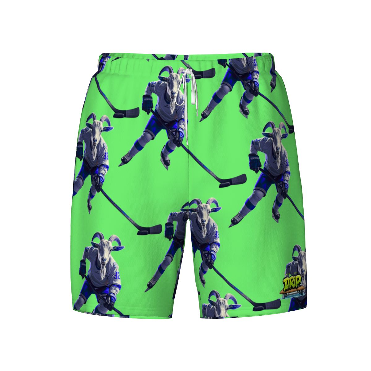 W2W Pro Mesh Hybrid Shorts - The Hockey Goat Hot Green