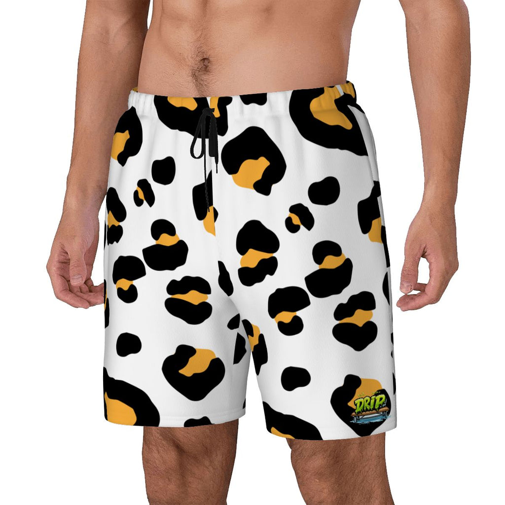W2W Pro Mesh Hybrid Shorts - Drip Bench Leopard White