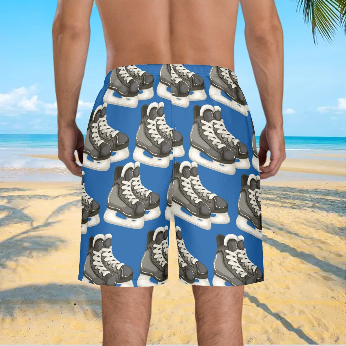 Water to Workout Hybrid Shorts - Hockey Skates Dark Blue