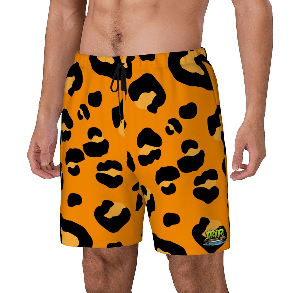 W2W Pro Mesh Hybrid Shorts - Drip Bench Leopard Orange