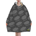 Adult Blanket Sweatshirt - Grey Hockey Pucks Grey