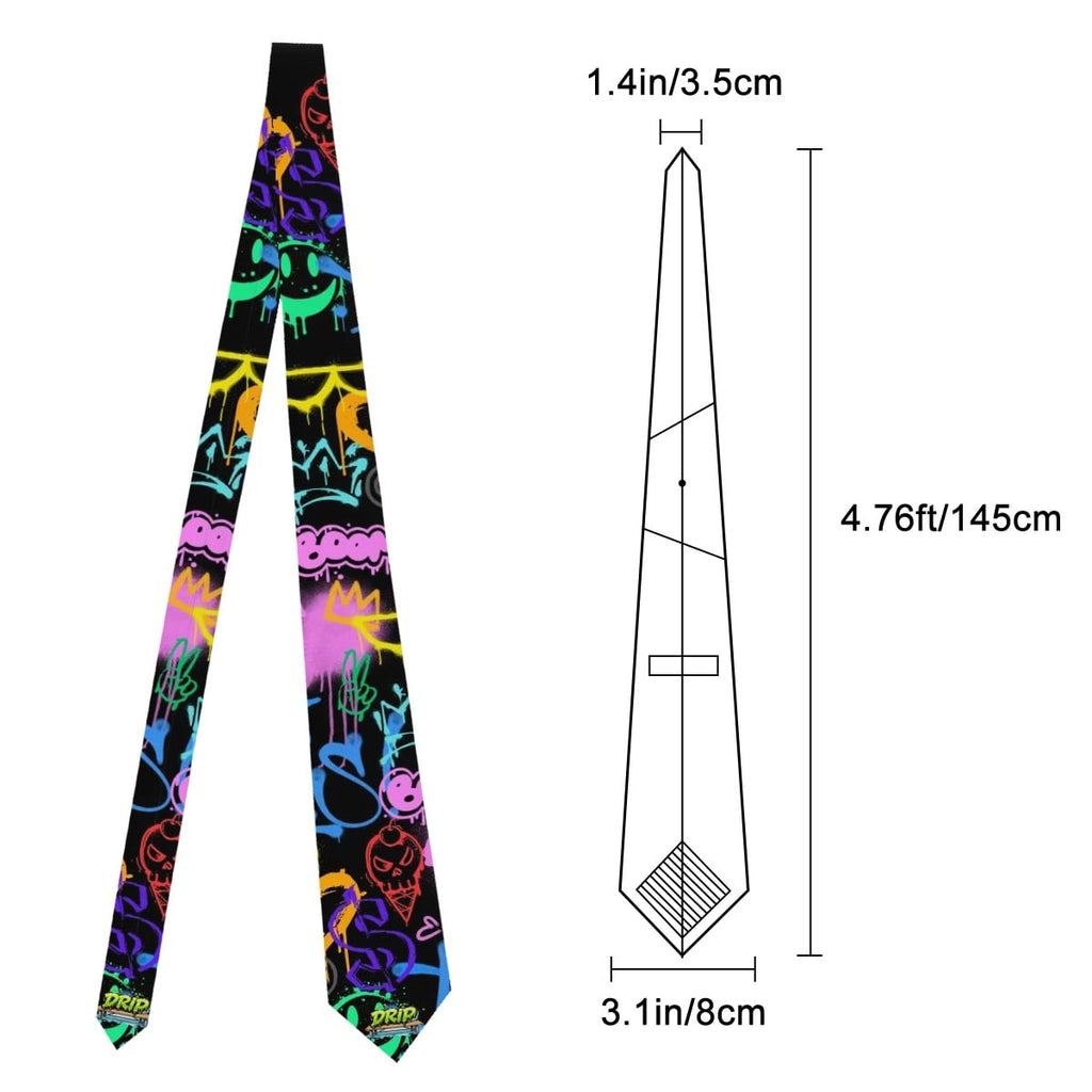 Game Day Tie - Graffiti Black