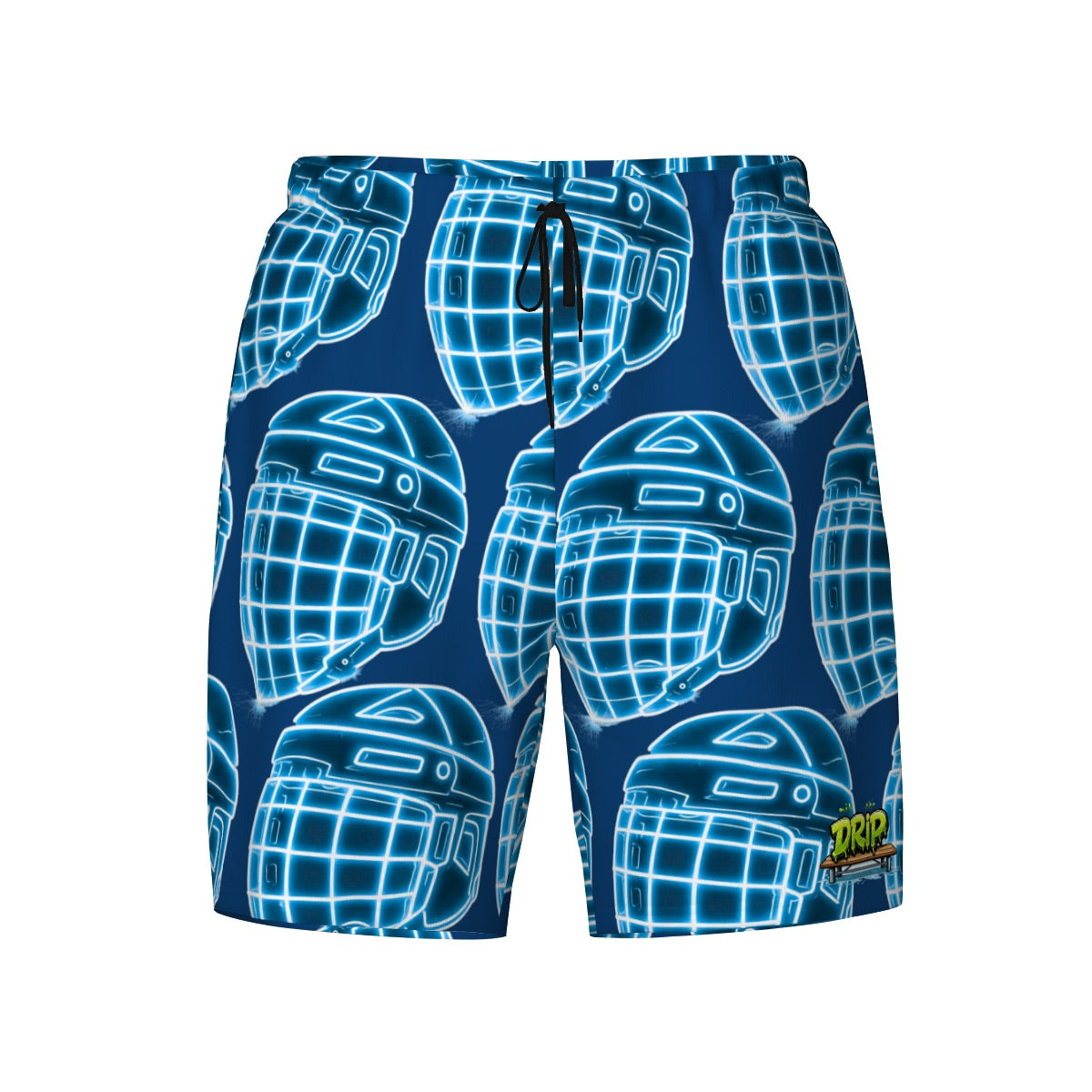 W2W Pro Mesh Hybrid Shorts - Hockey Helmet Neon Blue Midnight