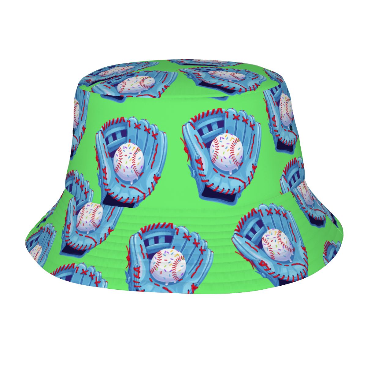 Drip Bucket Hat - Baseball Sprinkles Drip Hot Green