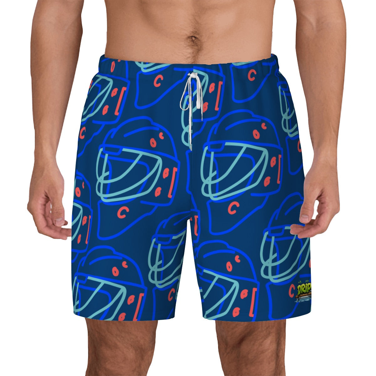 W2W Pro Mesh Hybrid Shorts - Goalie Helmet Sketch Midnight
