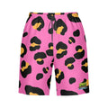 Men/Teen Swim Shorts - Drip Bench Leopard Hot Pink