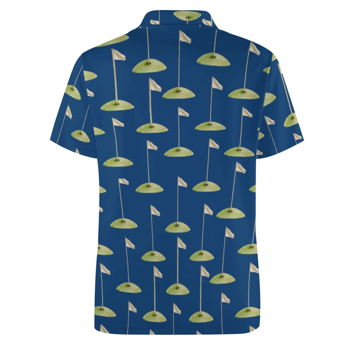 Uncle Golf Shirt - Hole Flag Sketch Navy