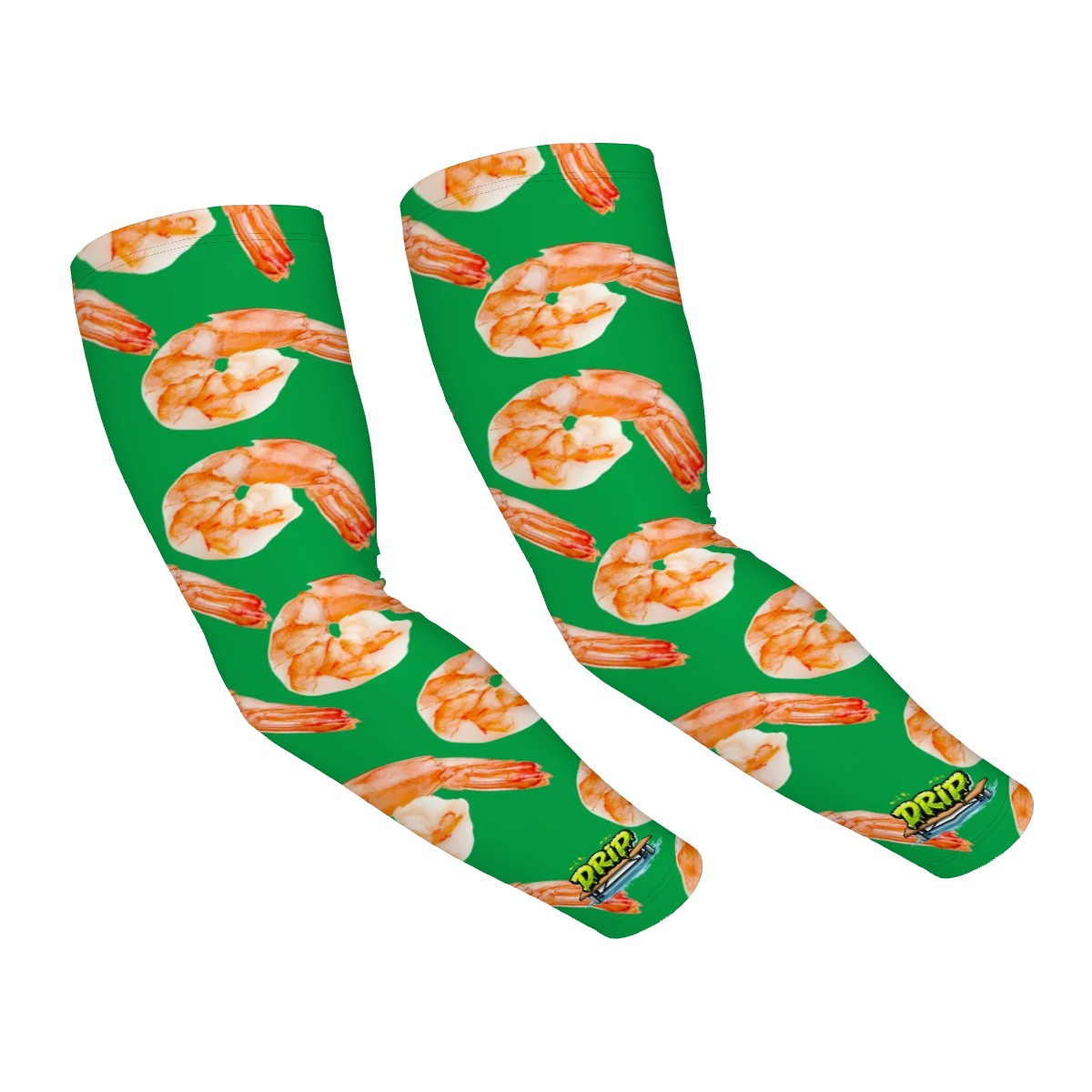 Drip Bench Performance Arm Sleeves - Shrimp Cocktail Green