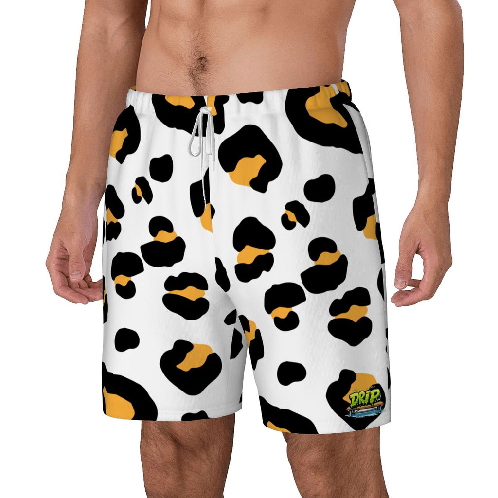 W2W Pro Mesh Hybrid Shorts - Drip Bench Leopard White