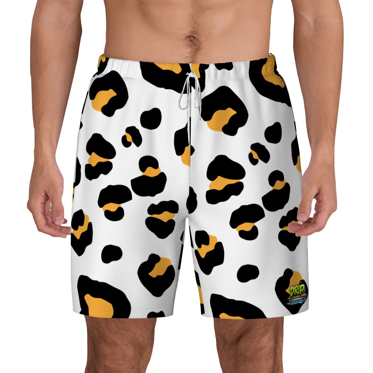 W2W Pro Mesh Hybrid Shorts - Drip Bench Leopard White