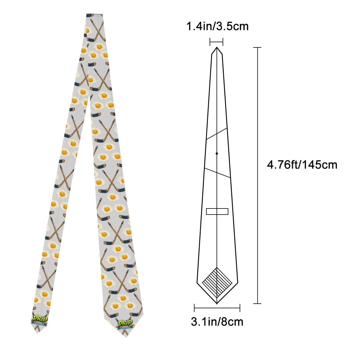 Game Day Tie - Sunnyside Snipes Light Grey