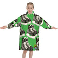 Youth Blanket Sweatshirt - Hockey Skates Classic Green