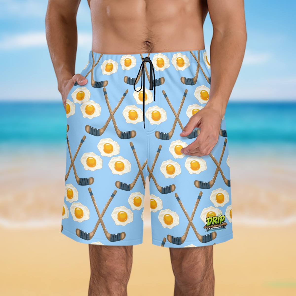 Men/Teen Swim Shorts - Sunnyside Snipes Blue