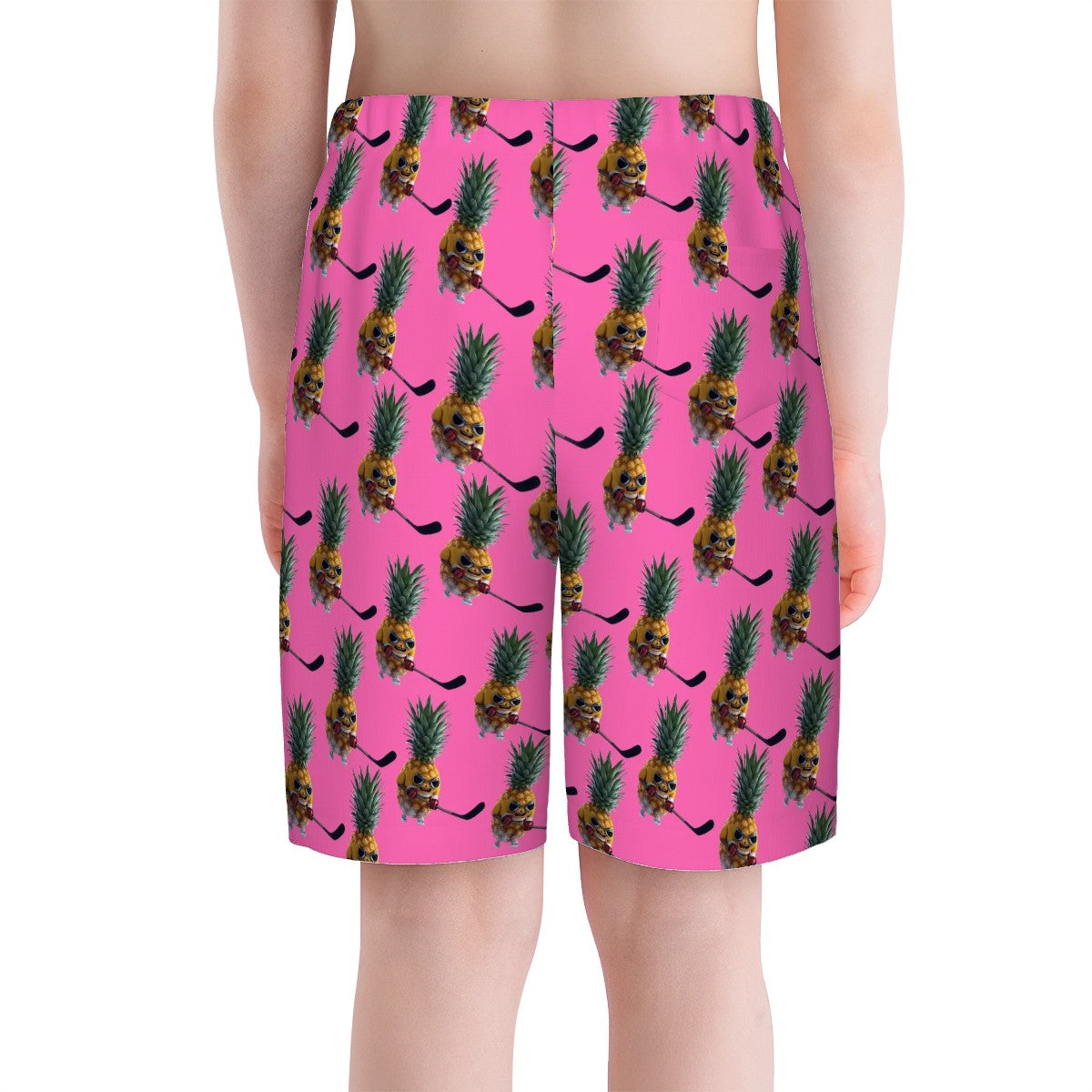 Youth Swim Shorts - Piney Snipes Pink