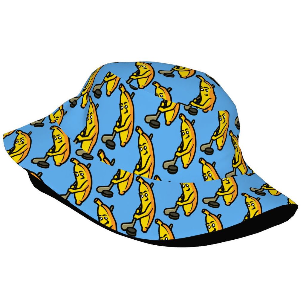 Drip Bucket Hat - Bananas for Hockey Blue
