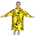 Youth Blanket Sweatshirt - Bananas for Hockey Yellow