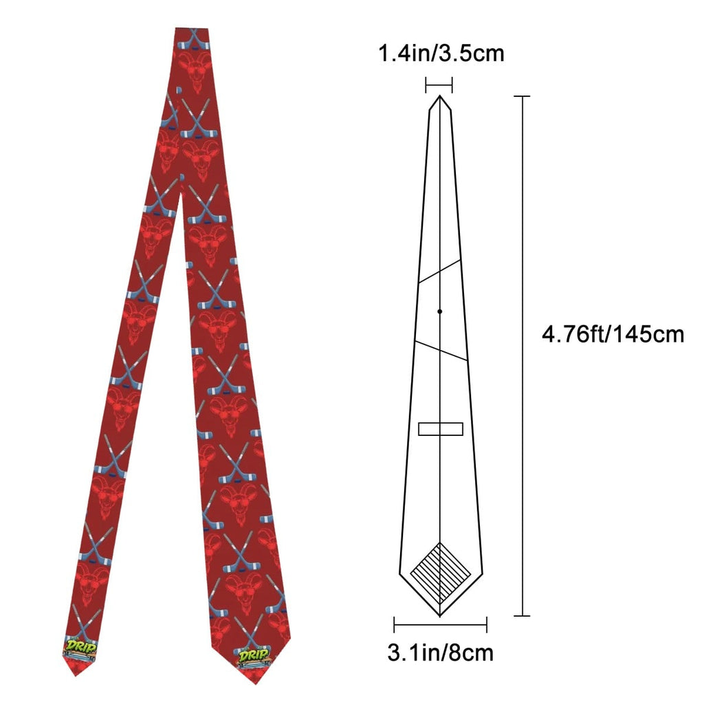 Game Day Tie - Goated Hockey Classic Red