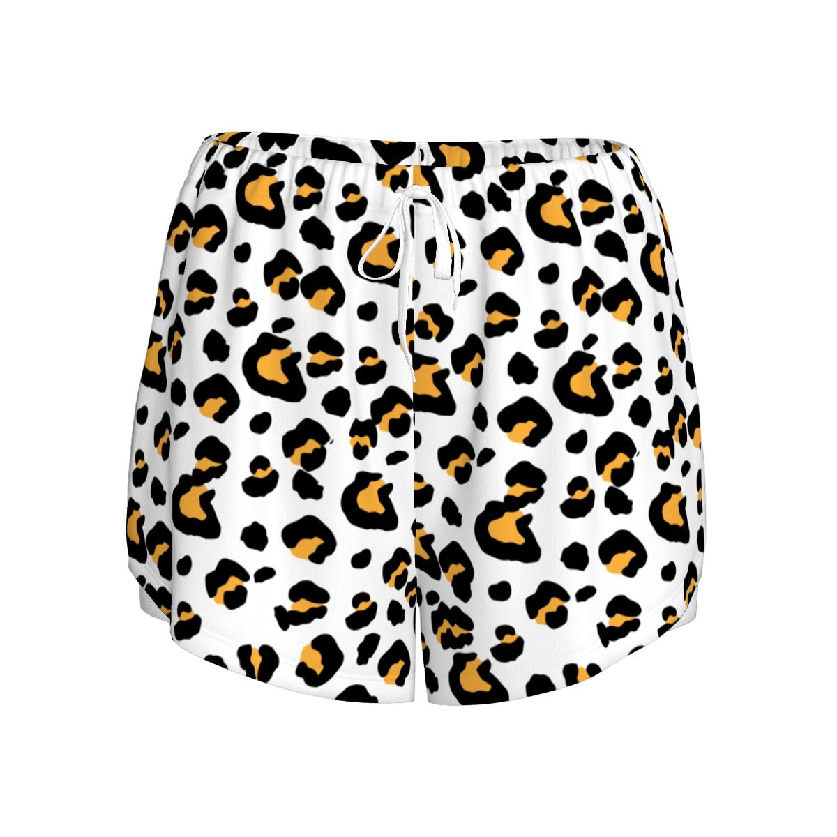Drip Bench Women's Shorts - Leopard White