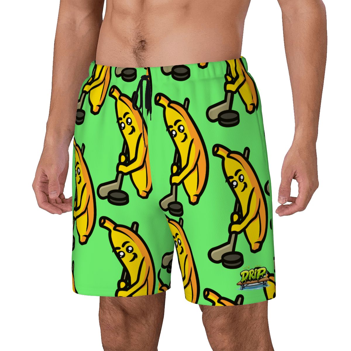 W2W Pro Mesh Hybrid Shorts - Bananas for Hockey Hot Green
