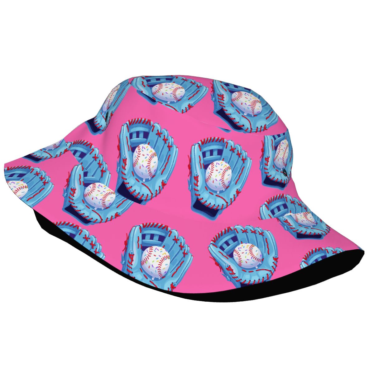 Drip Bucket Hat - Baseball Sprinkles Drip Hot Pink