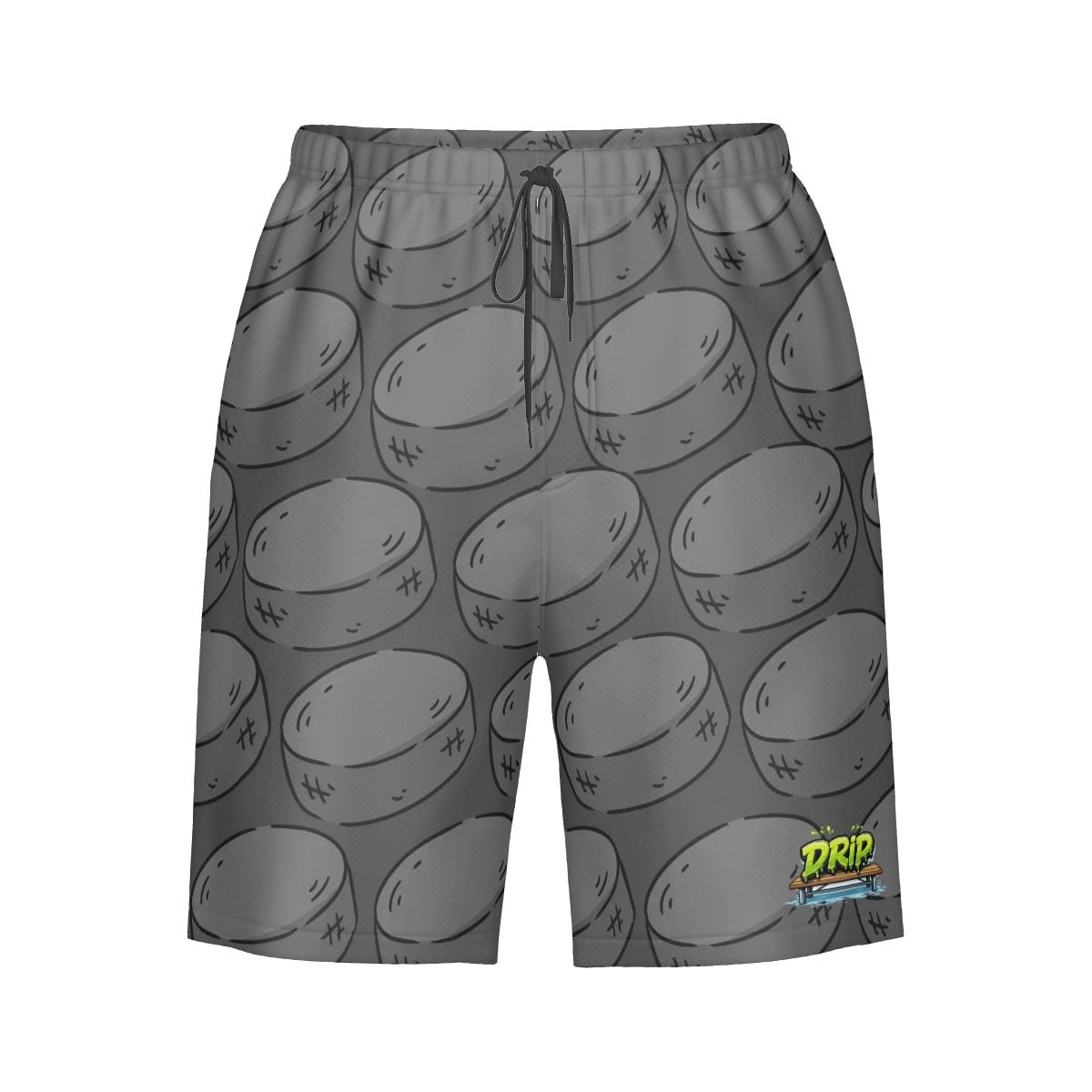 Men/Teen Swim Shorts - Grey Pucks Grey