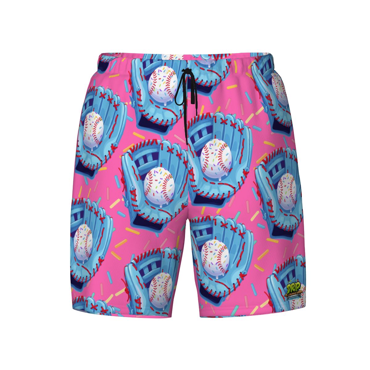 W2W Pro Mesh Hybrid Shorts - Baseball Sprinkles Drip Hot Pink