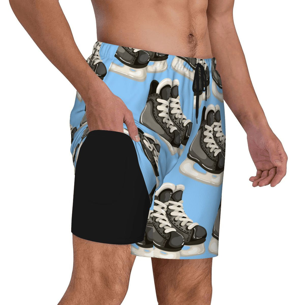 W2W Pro Mesh Hybrid Shorts - Hockey Skates Ice Blue