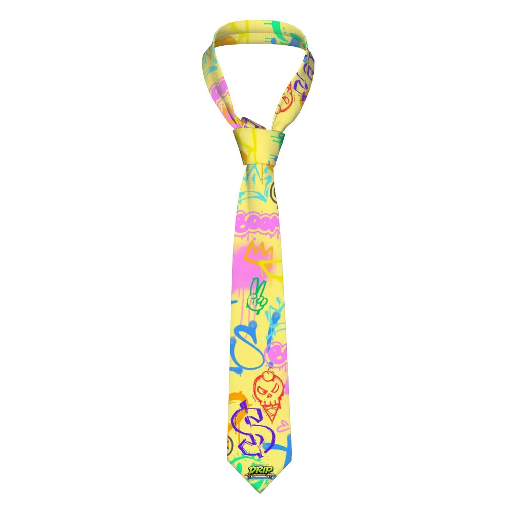 Game Day Tie - Graffiti Yellow