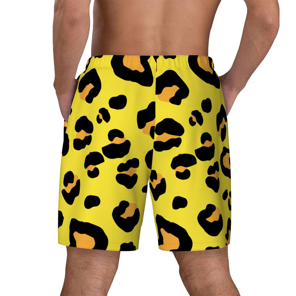 W2W Pro Mesh Hybrid Shorts - Drip Bench Leopard Yellow