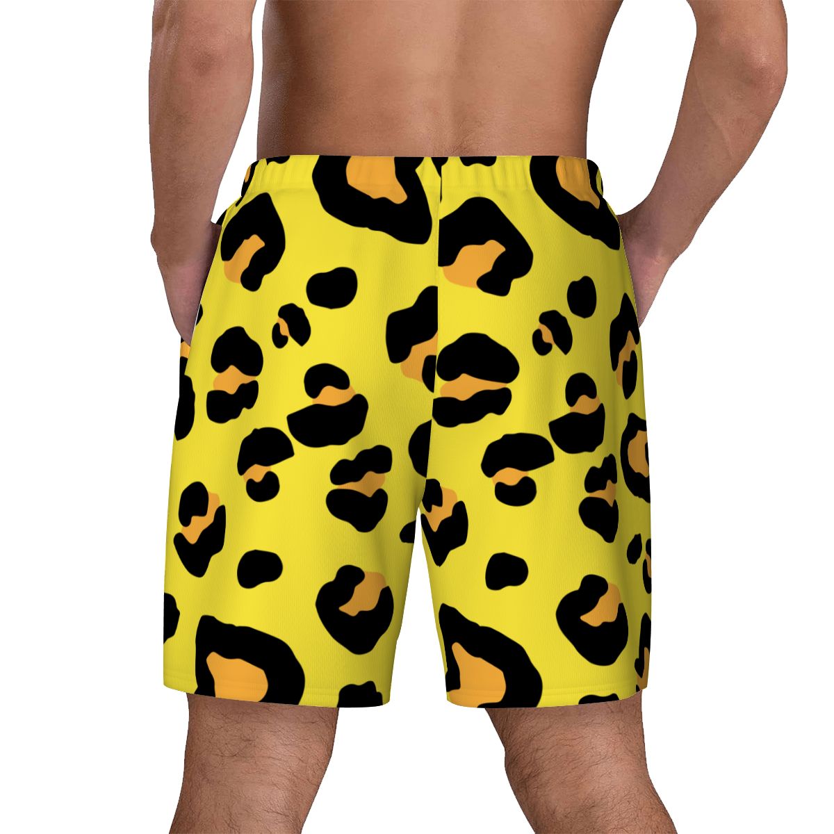 W2W Pro Mesh Hybrid Shorts - Drip Bench Leopard Yellow