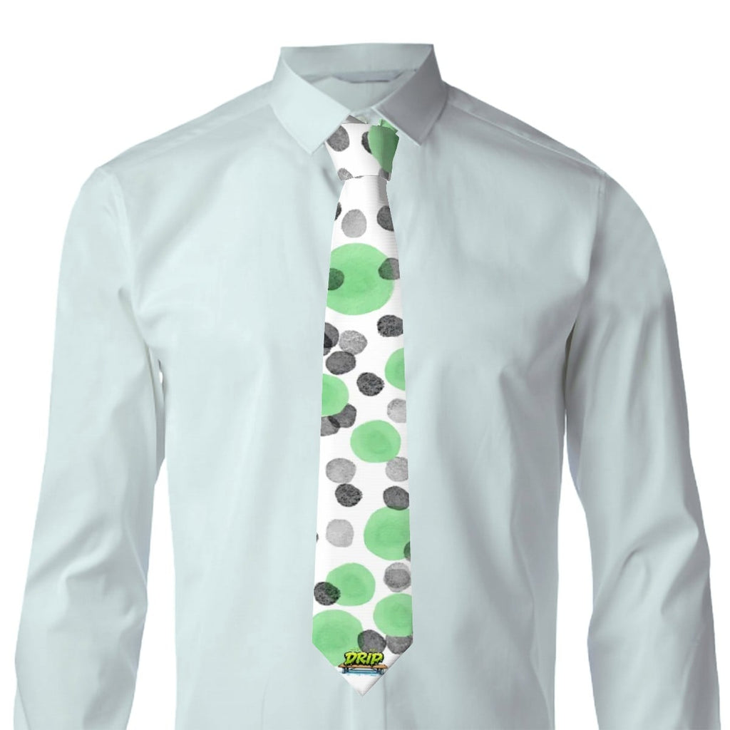 Game Day Ties - Polka Dots White
