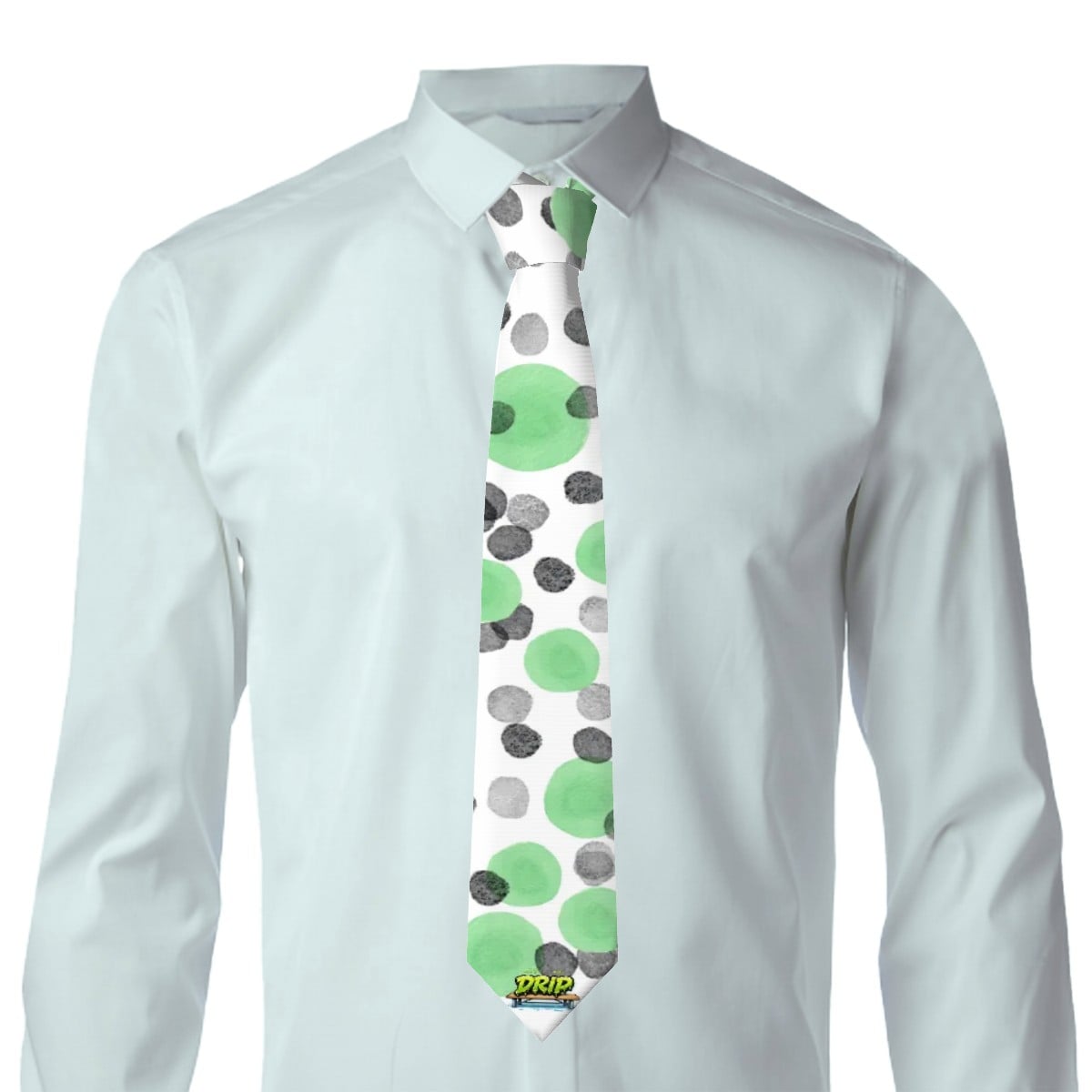 Game Day Ties - Polka Dots White