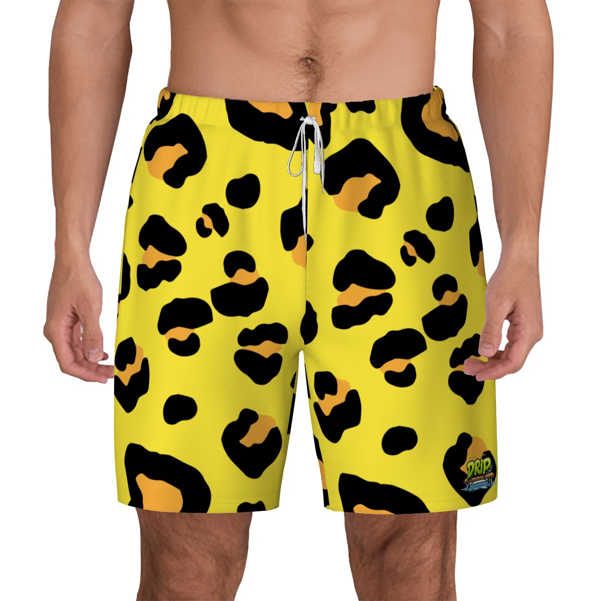 W2W Pro Mesh Hybrid Shorts - Drip Bench Leopard Yellow