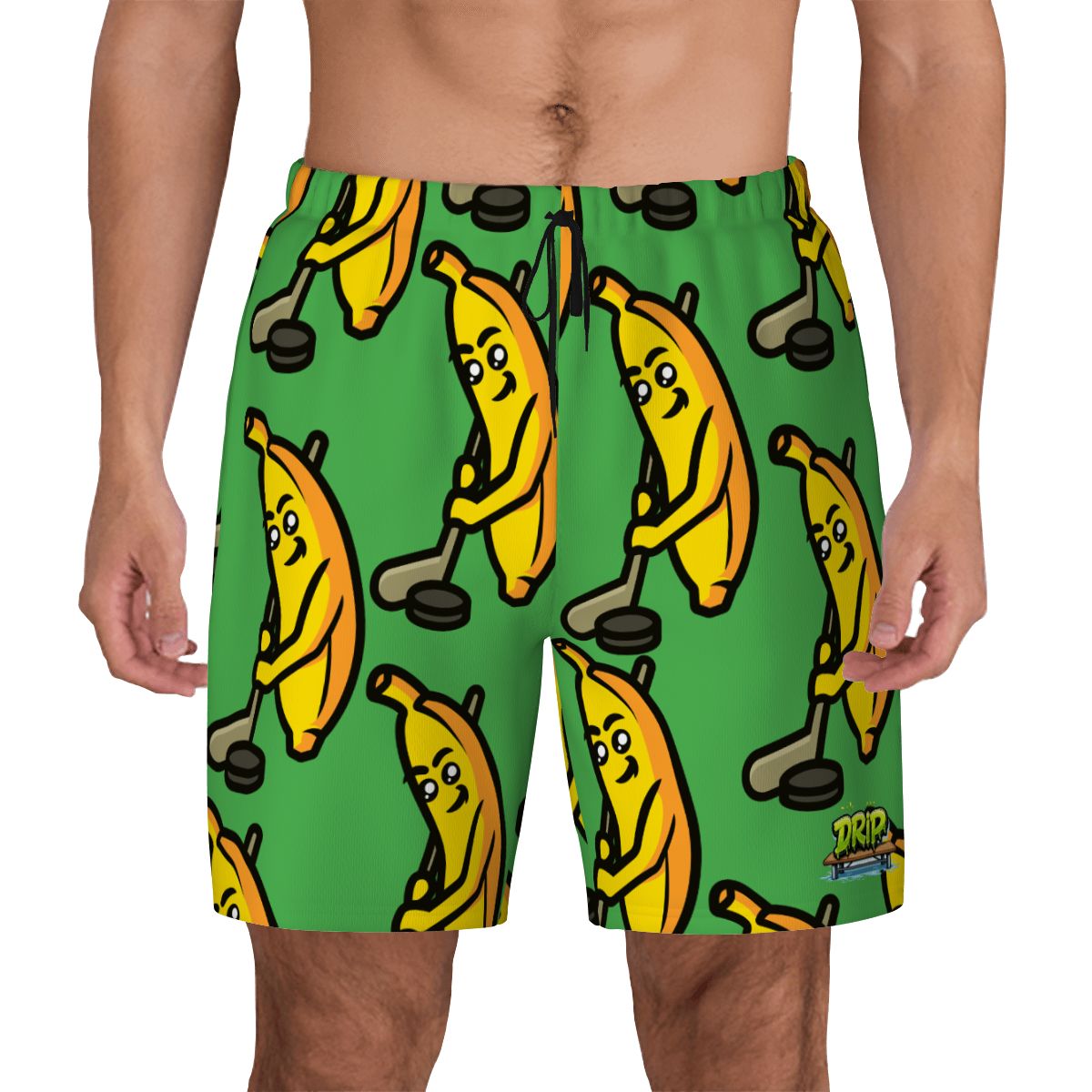 W2W Pro Mesh Hybrid Shorts - Bananas for Hockey Green