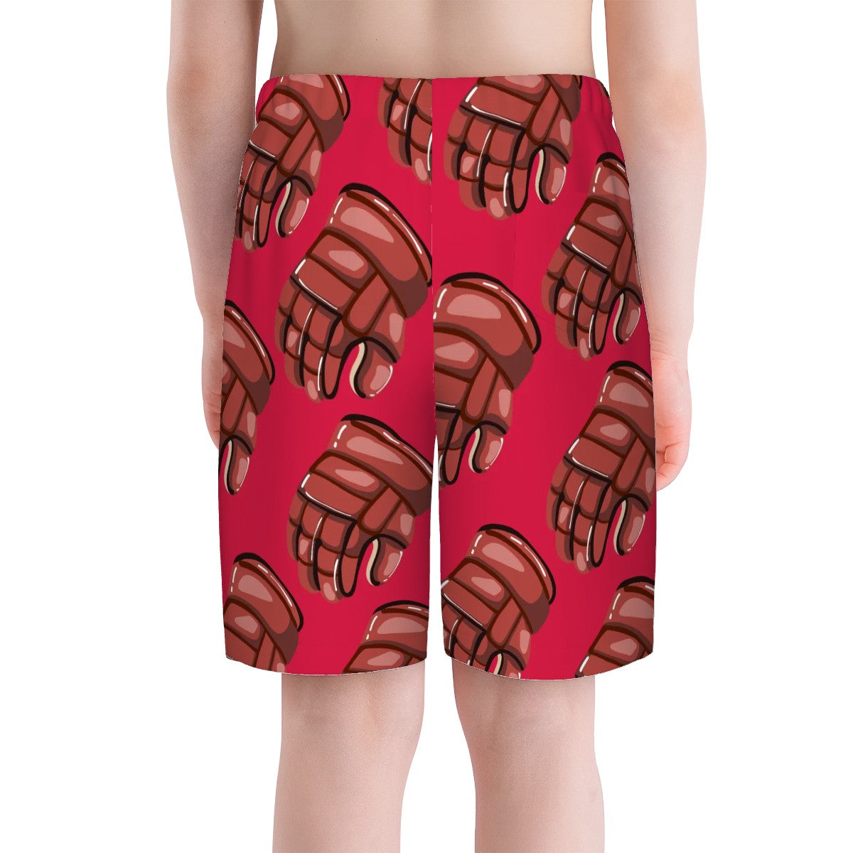Youth Swim Shorts - Red Hockey Gloves Classic Red