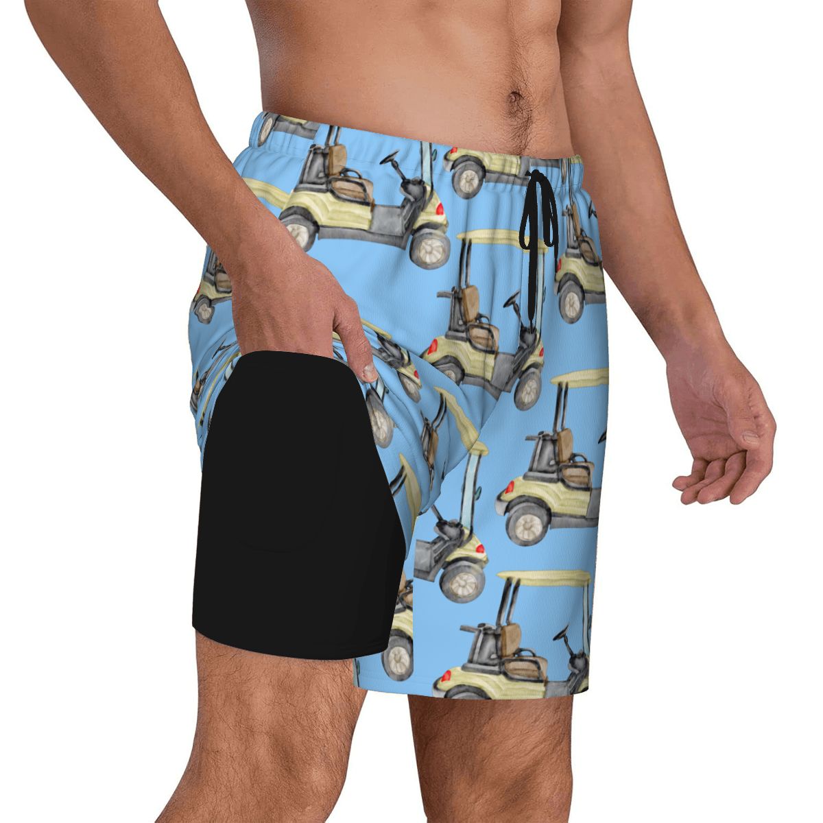 W2W Pro Mesh Hybrid Shorts - Golf Cart Blue
