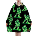Adult Blanket Sweatshirt - Hockey Guys Black
