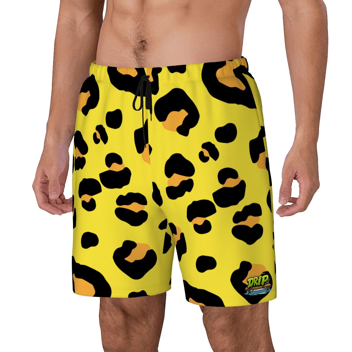 W2W Pro Mesh Hybrid Shorts - Drip Bench Leopard Yellow